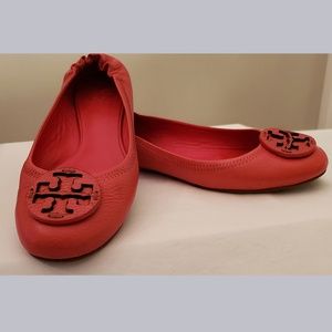 Tori Burch Reva flats red, size 8
